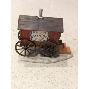LEMAX Carnival Collection Dr. Jones Miracle Cure Snake Oil Salesman Wagon Only